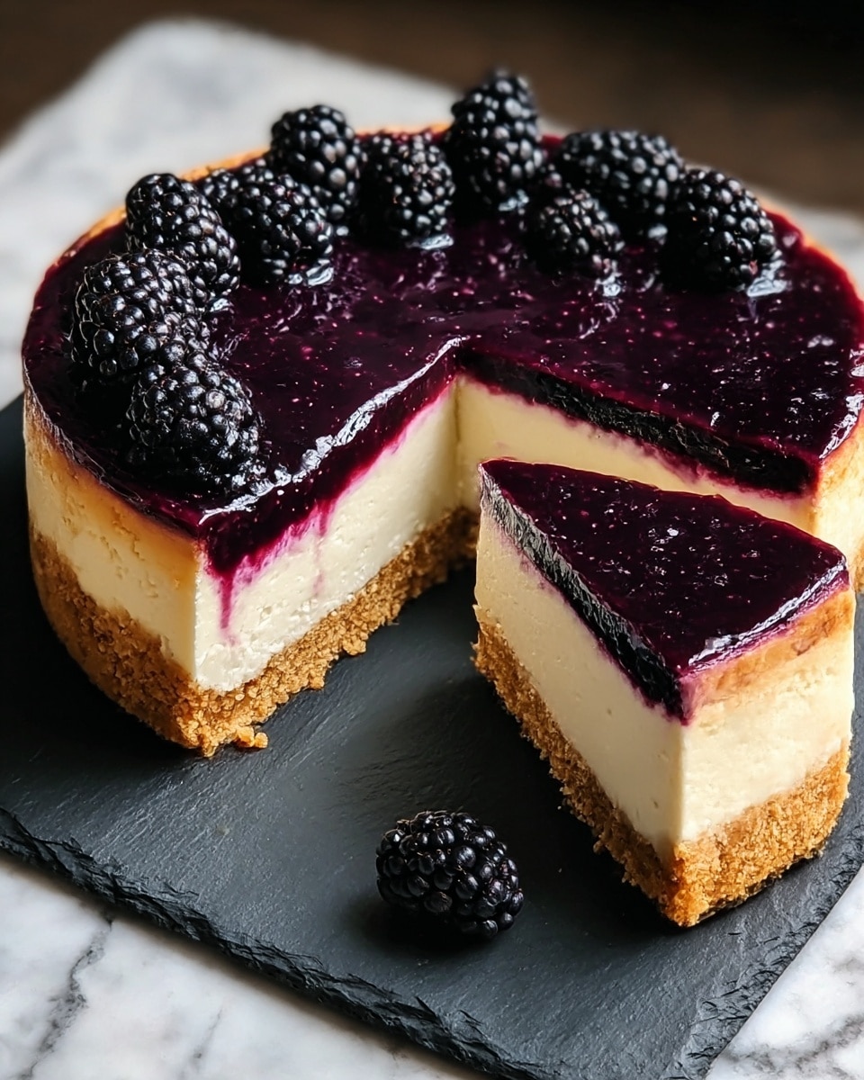 Blackberry Cheesecake Recipe - Recipe Image