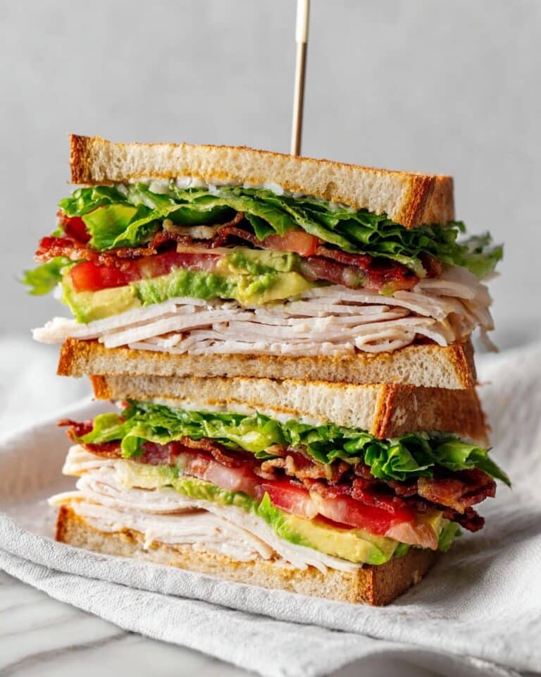 Turkey Avocado Club Sandwich Recipe