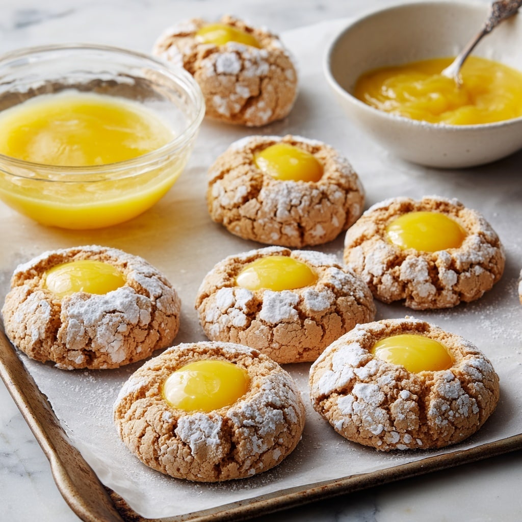 Gluten Free Lemon Curd Cookies Recipe - Recipe Image