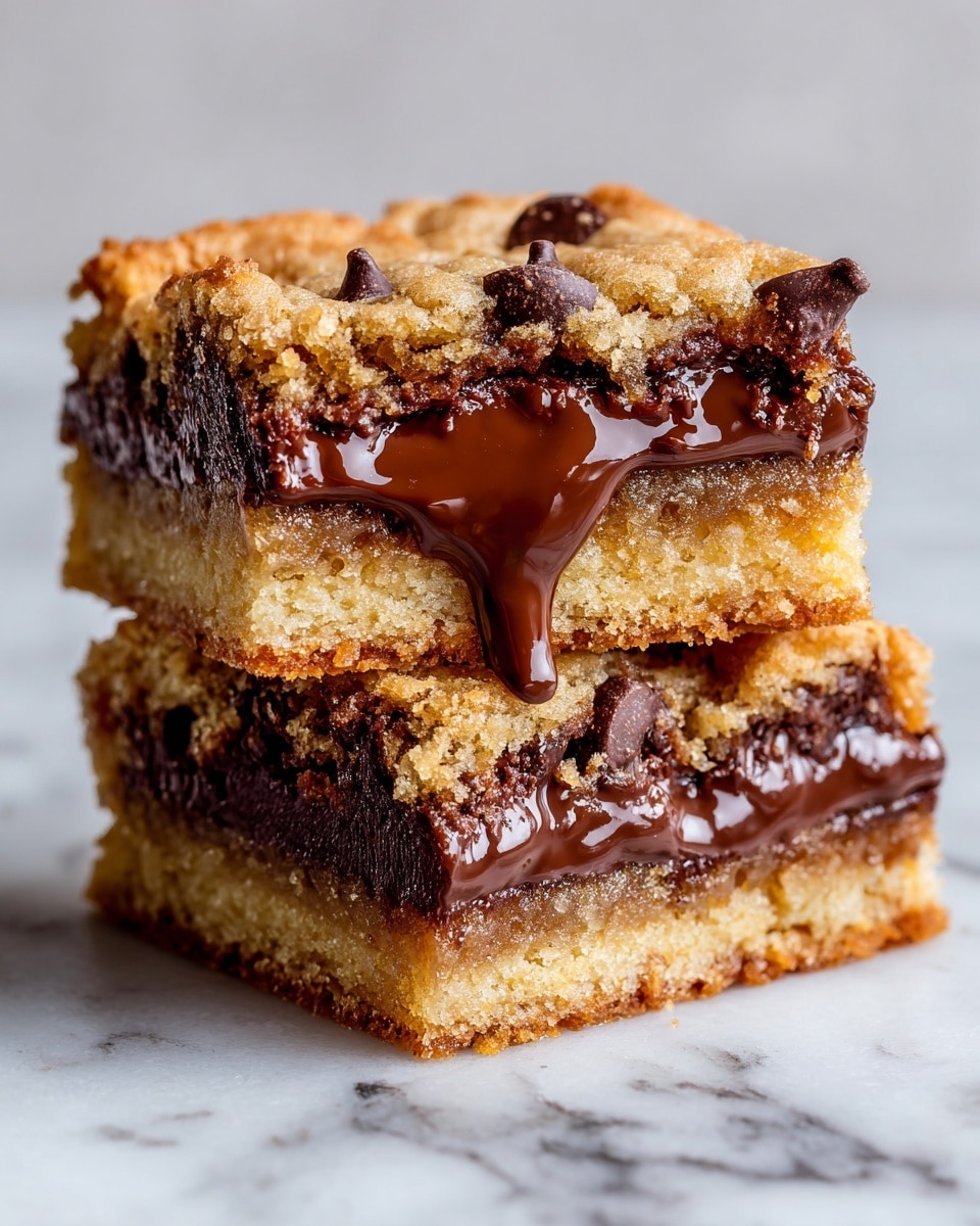 Nutella-Stuffed Blondies Recipe