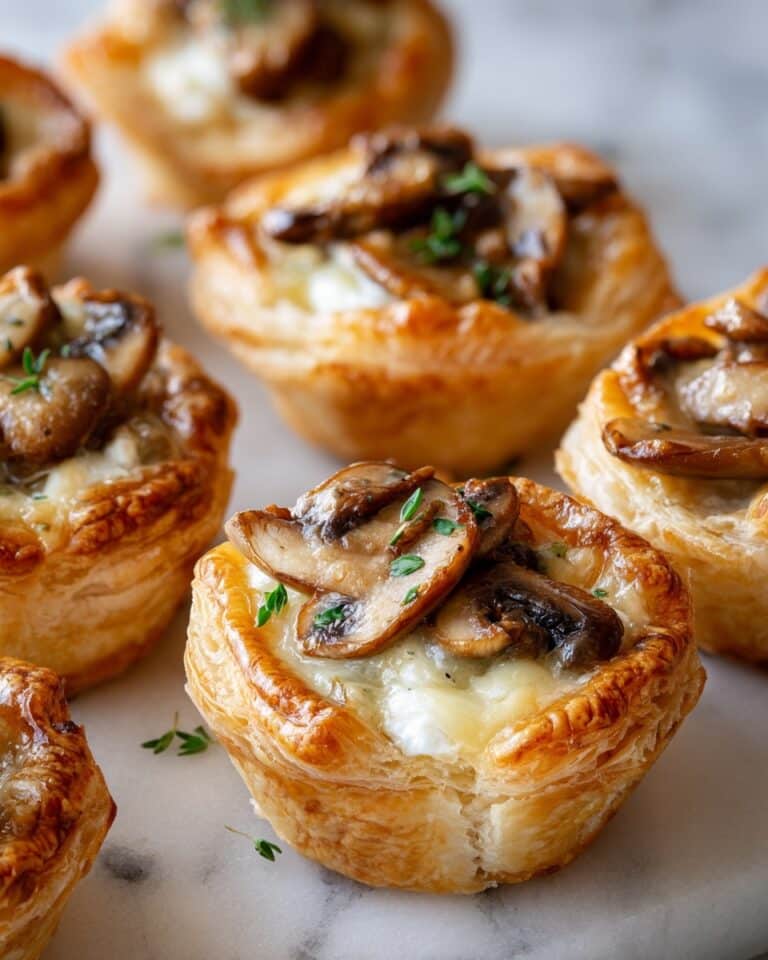 Mouthwatering Mushroom Cheese Puff Bites Recipe