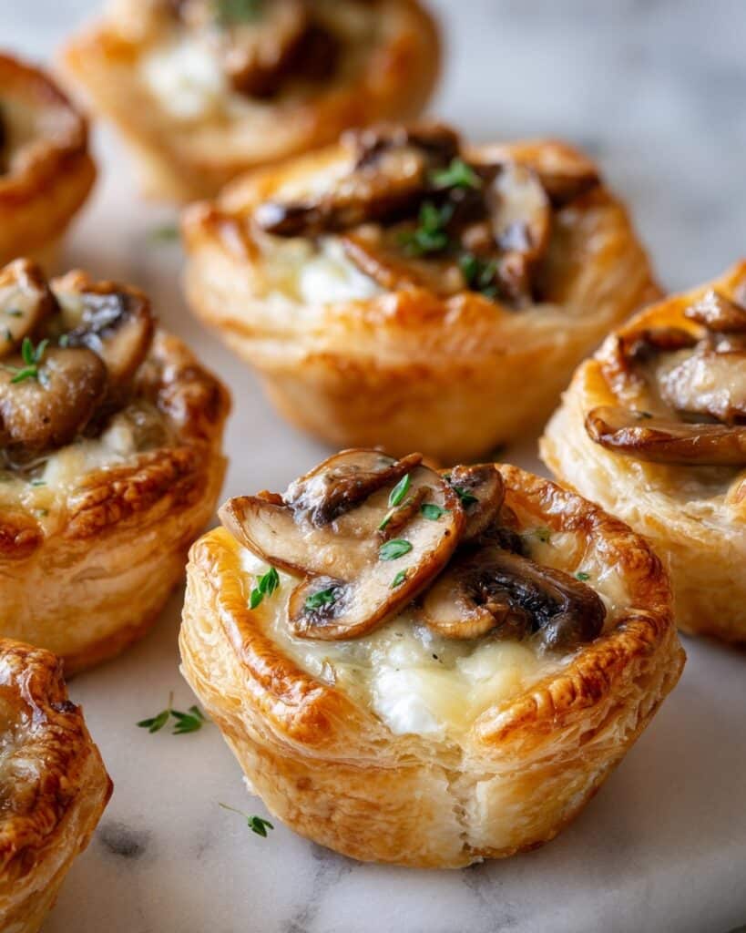 Mouthwatering Mushroom Cheese Puff Bites Recipe